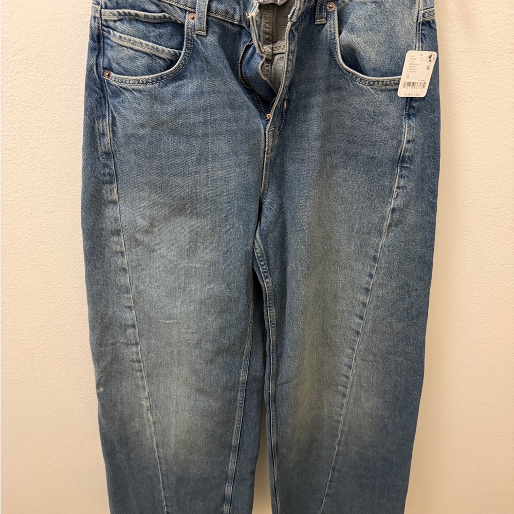 We The Free Light Blue Wide-Leg Jeans